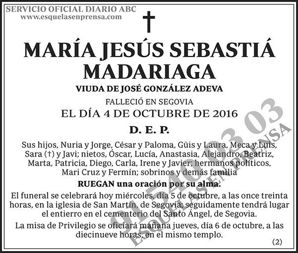 María Jesús Sebastiá Madariaga